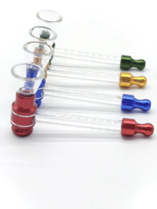 PIPA DE VIDRIO BASE METAL