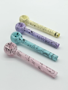 PIPA DE VIDRIO COLORES PASTEL