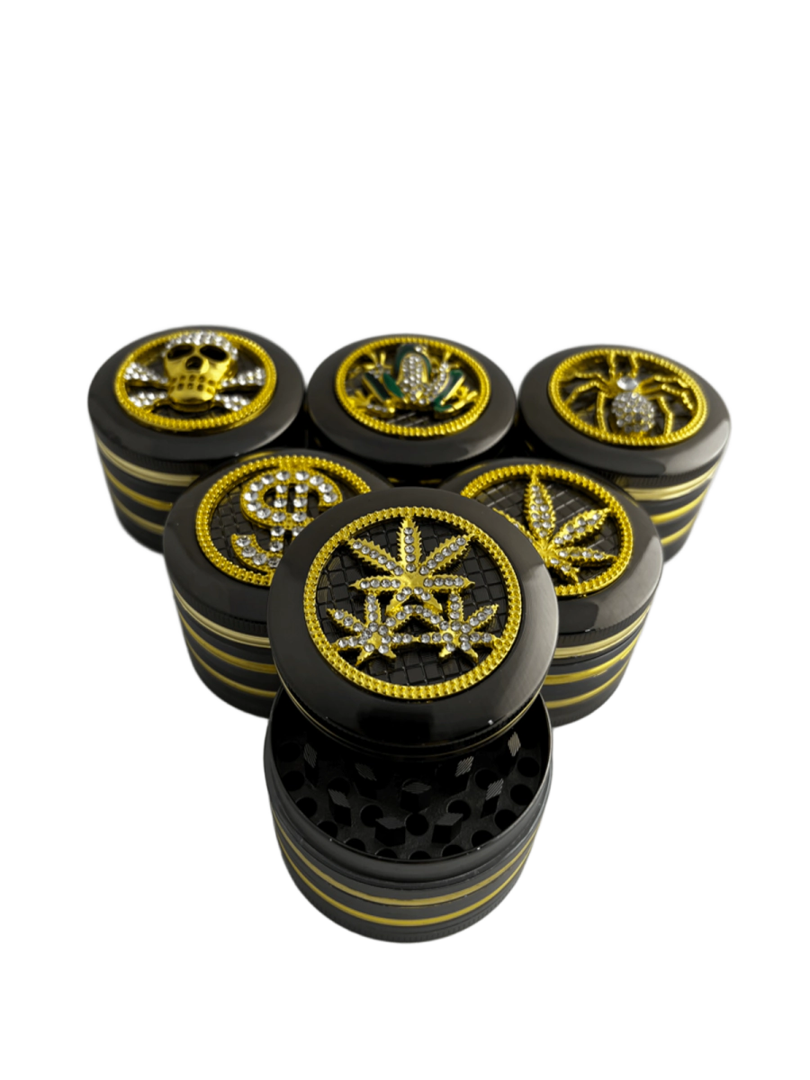 PICADOR METAL NEGRO BRILLOS DISE�OS 4 PARTES